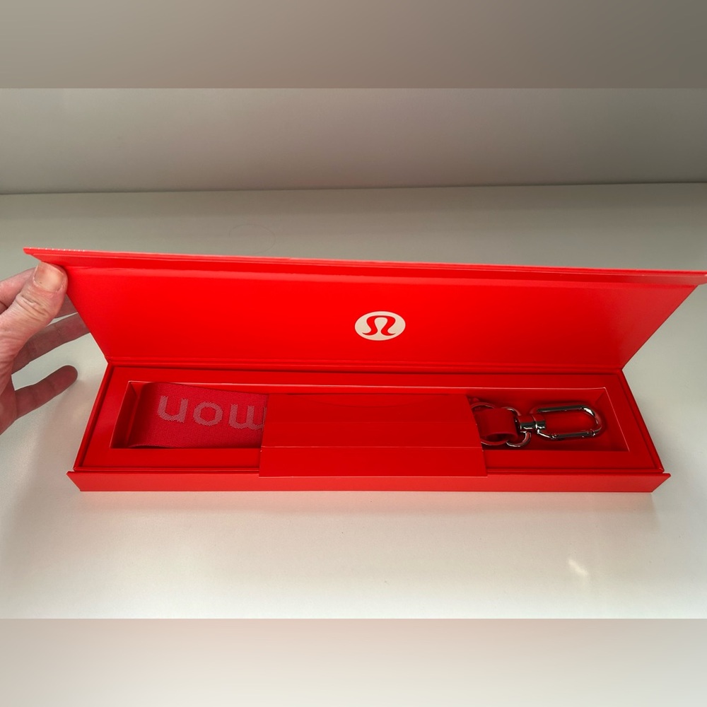 Lululemon Vibrant Red Keychain